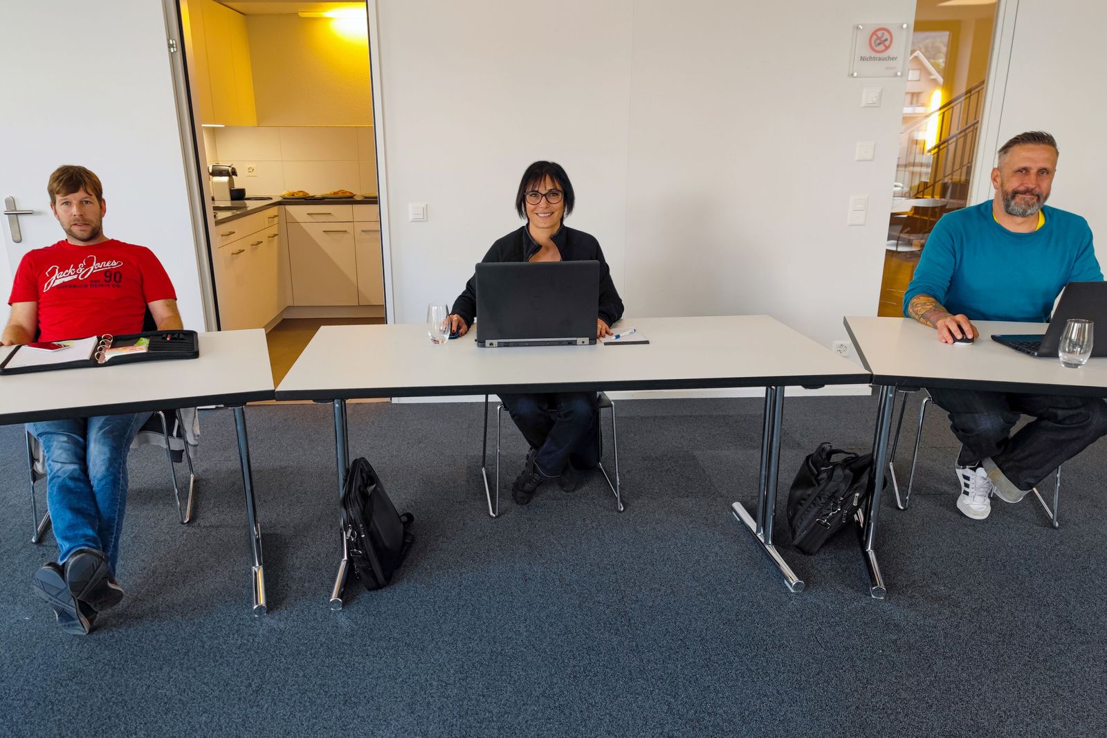 Silvio Bruderer, Sonja Picchedda und René Osinski.