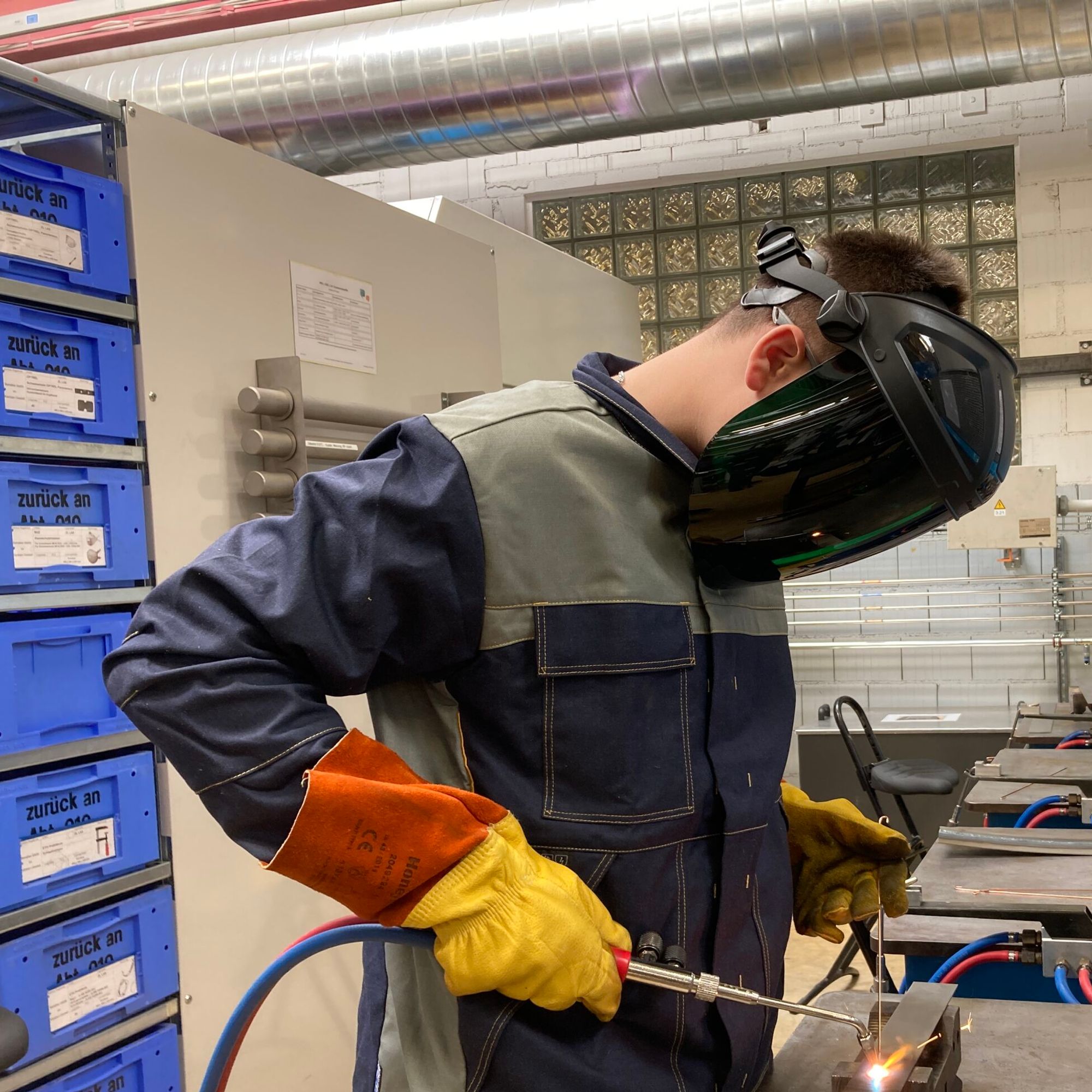 Justin Schwengeler, Anlagen- und Apparatebauer im 1. Lehrjahr