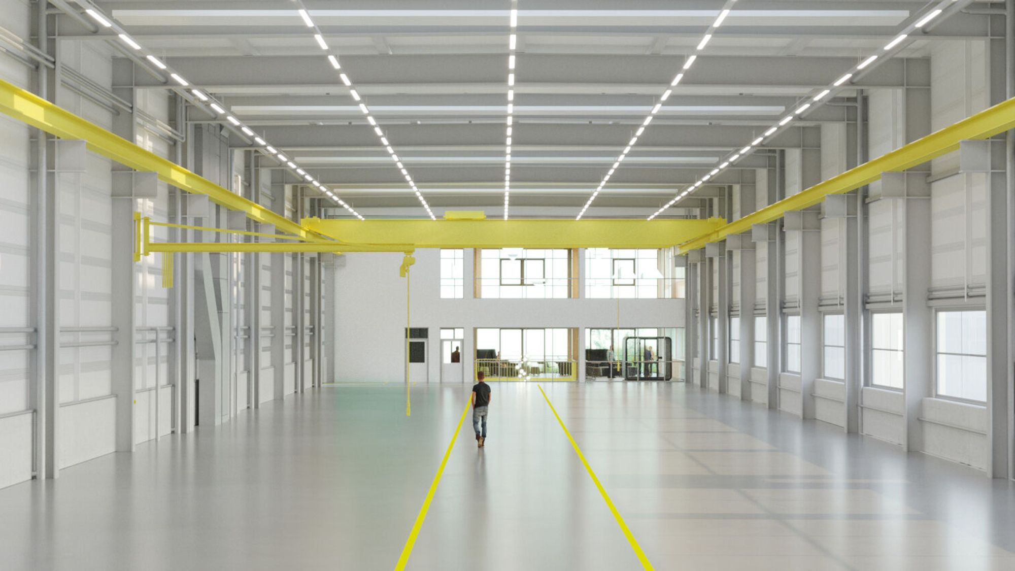 Auf insgesamt 2000 Quadratmetern wird Bühler unter anderem auch die Fast Line unterbringen, auf der Technologien und Ersatzteile im Eilverfahren gefertigt werden (Bild: Uze AG).