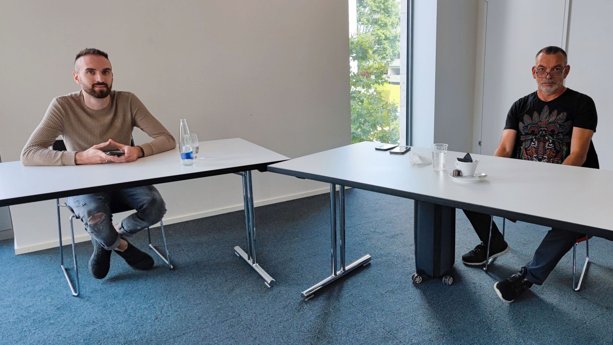 Enes Ismaili und Ricardo Schäfer.