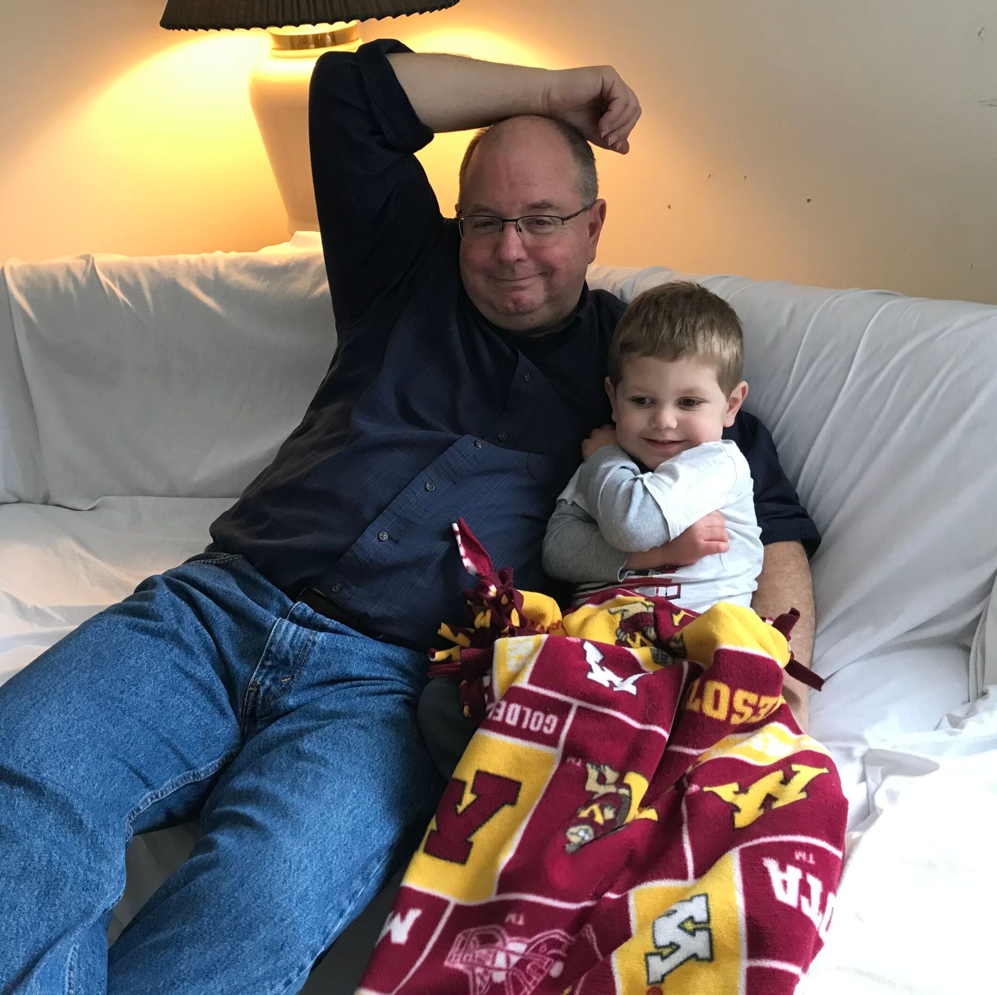 Mark Shervey und sein Enkel