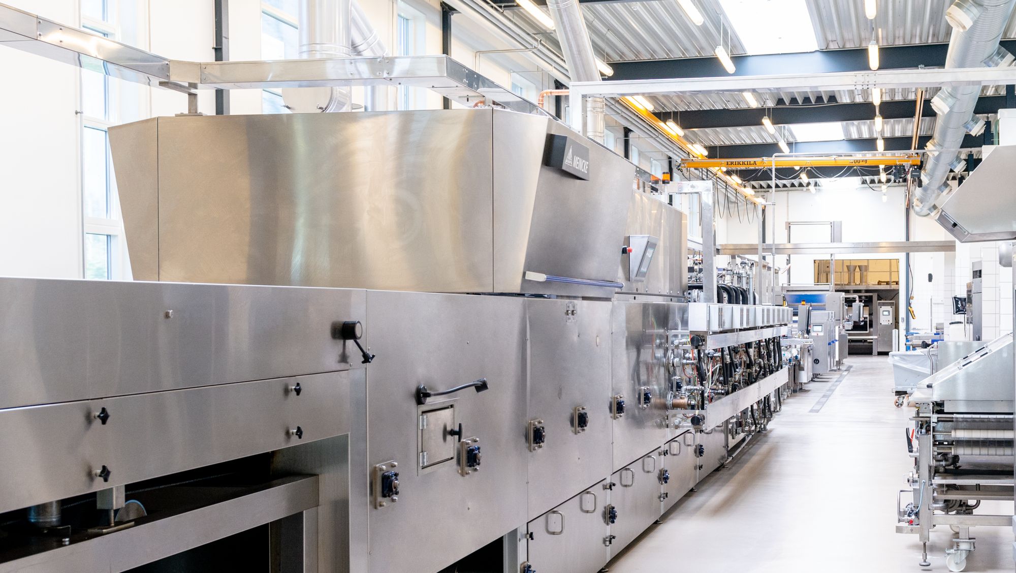 Cracker line in Bühler Denmark's Biscuit Innovation Center