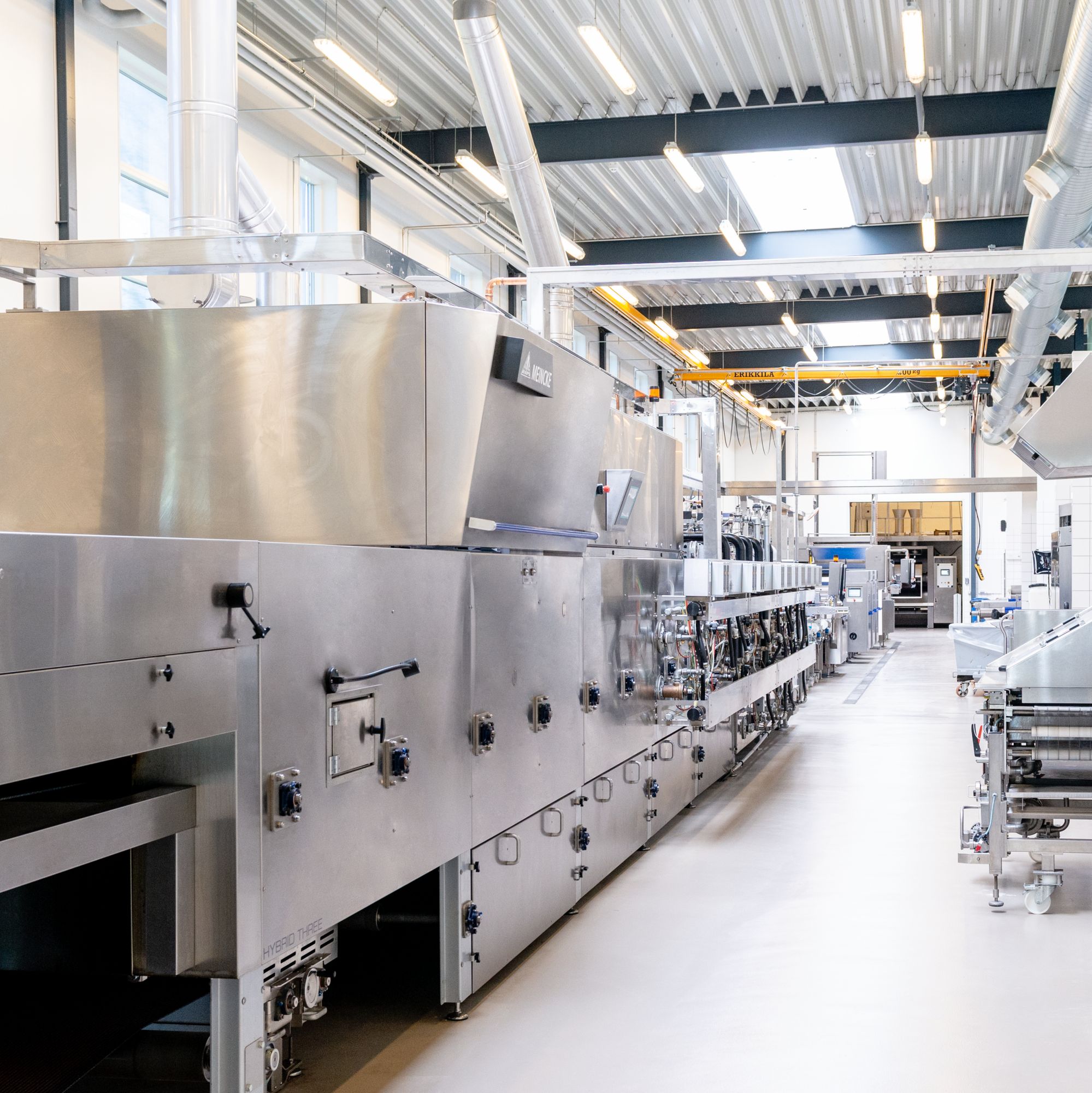 Cracker line in Bühler Denmark's Biscuit Innovation Center