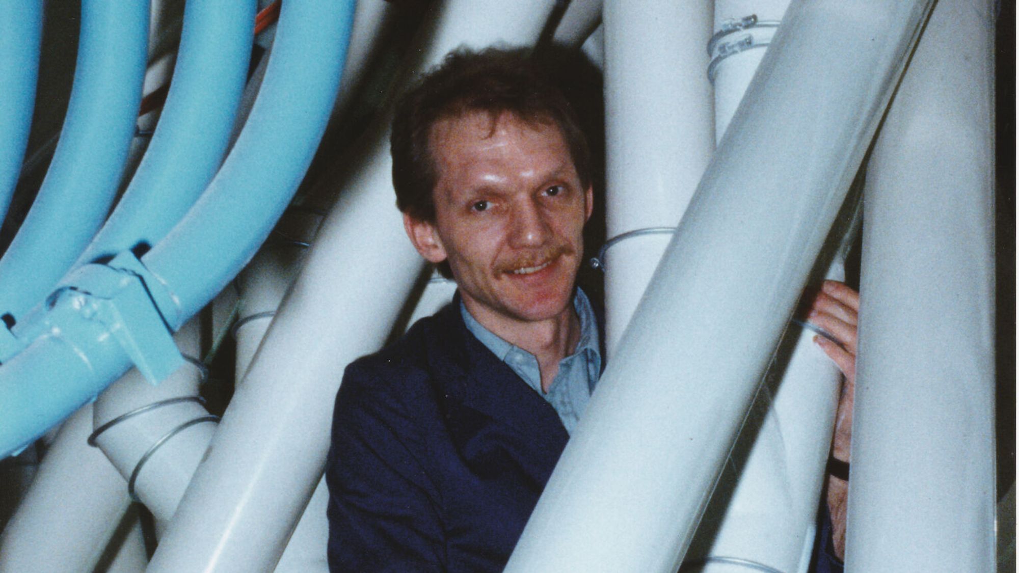 Schnappschuss in einem Mühlenrohbaugewirr 1992.