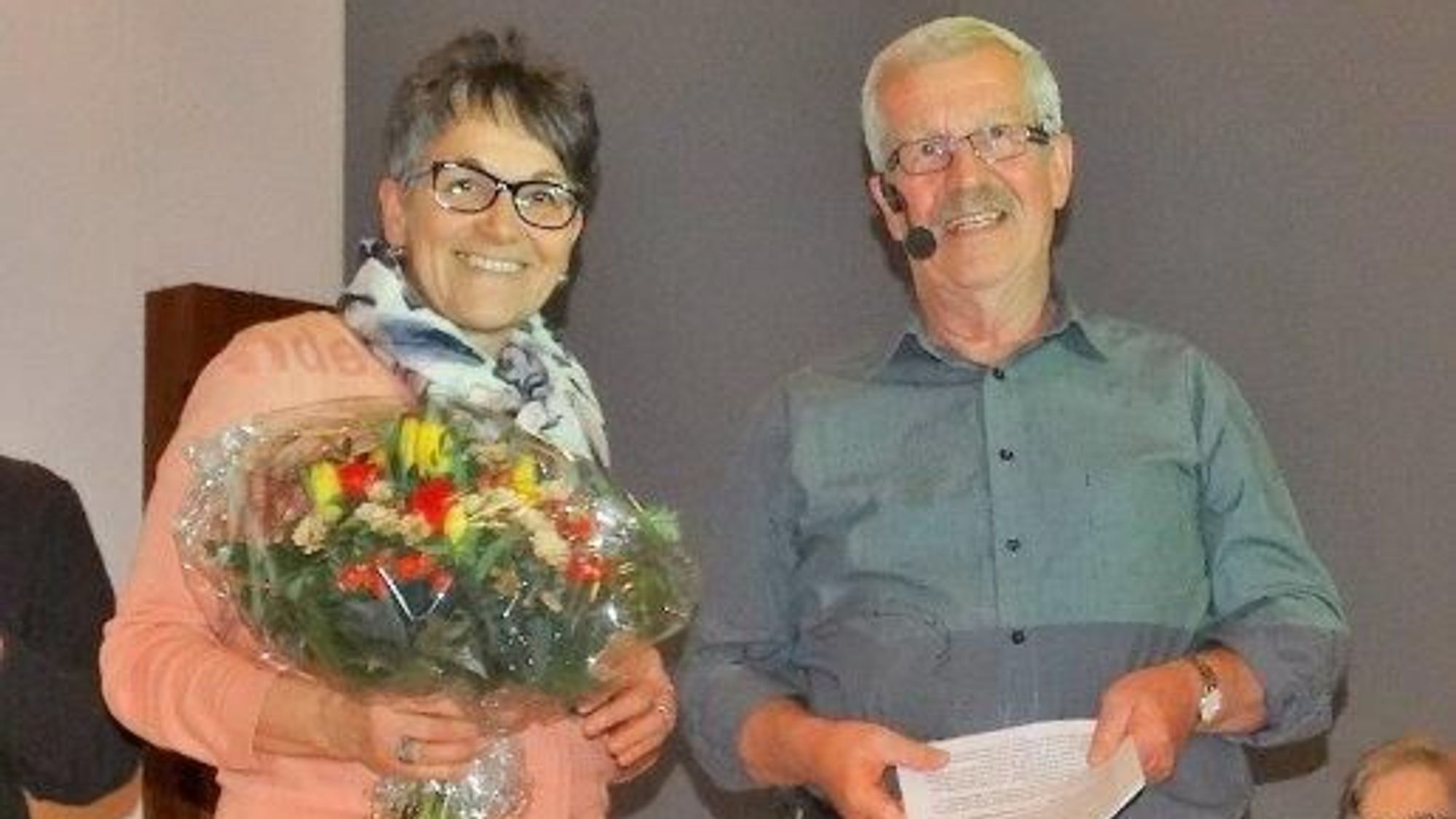 Gallus Hälg mit Priscilla Fässler.