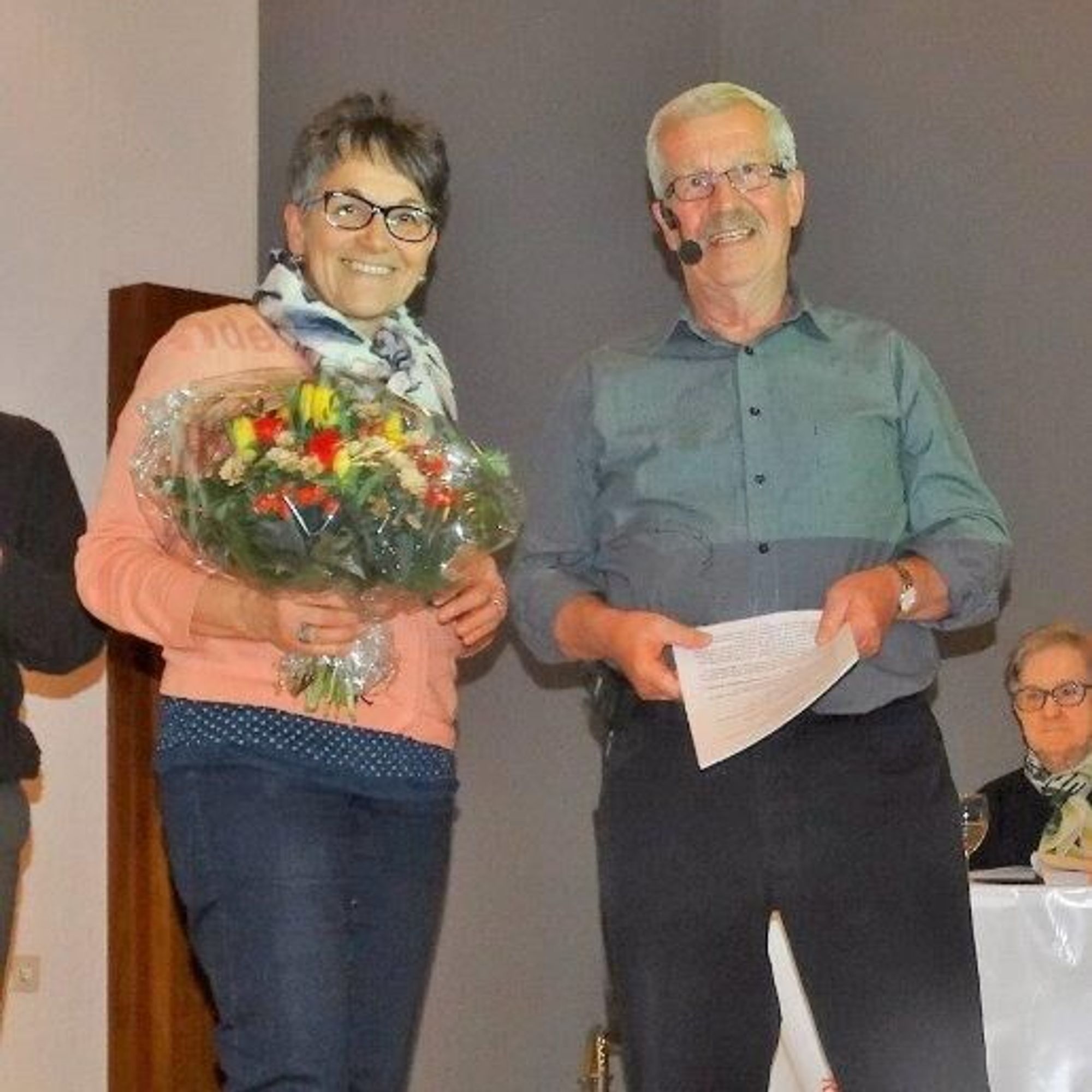 Gallus Hälg mit Priscilla Fässler.