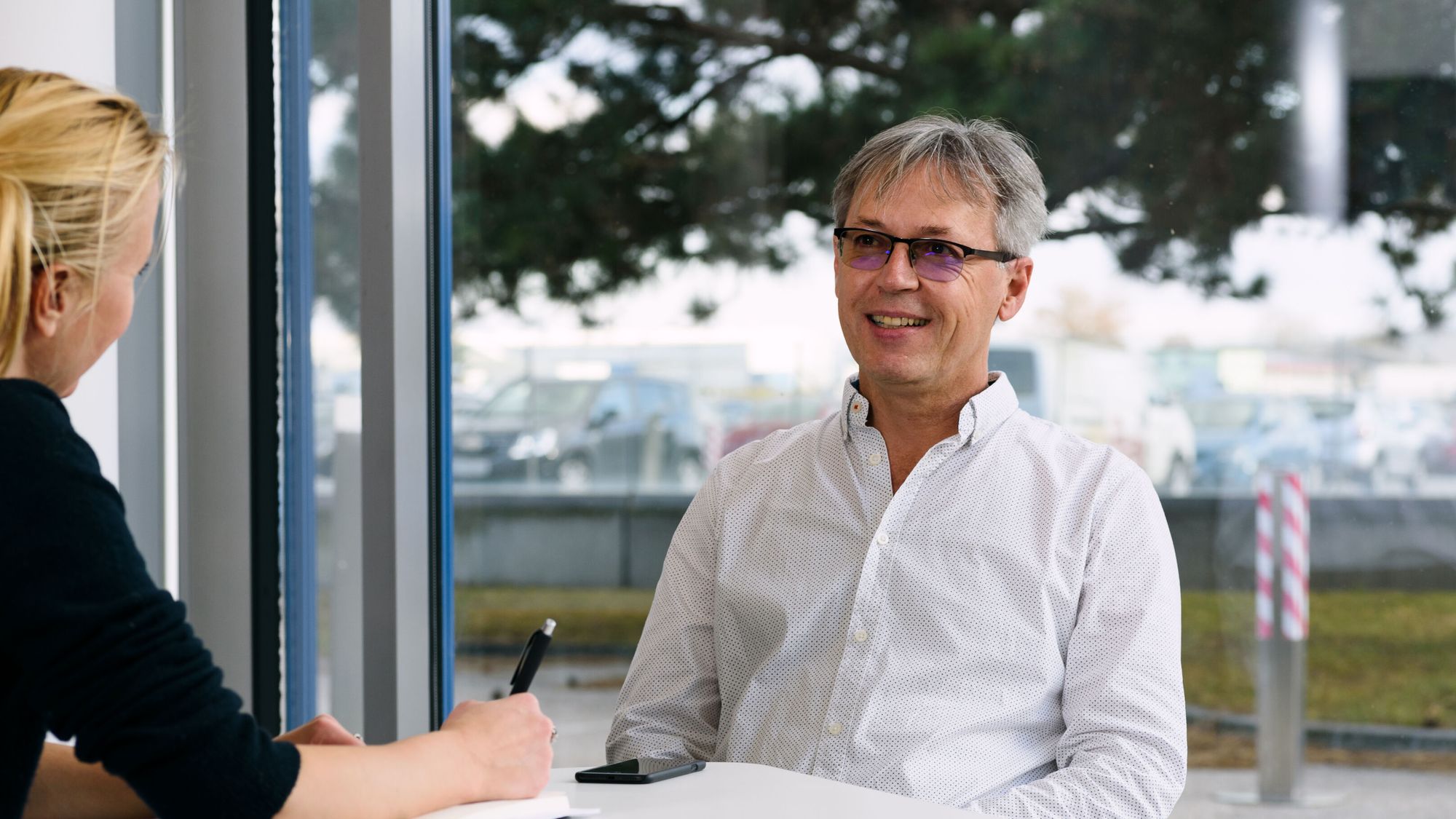 Jürgen Wappel beim Interview.